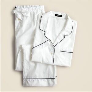 White J. Crew Cotton Pajama set